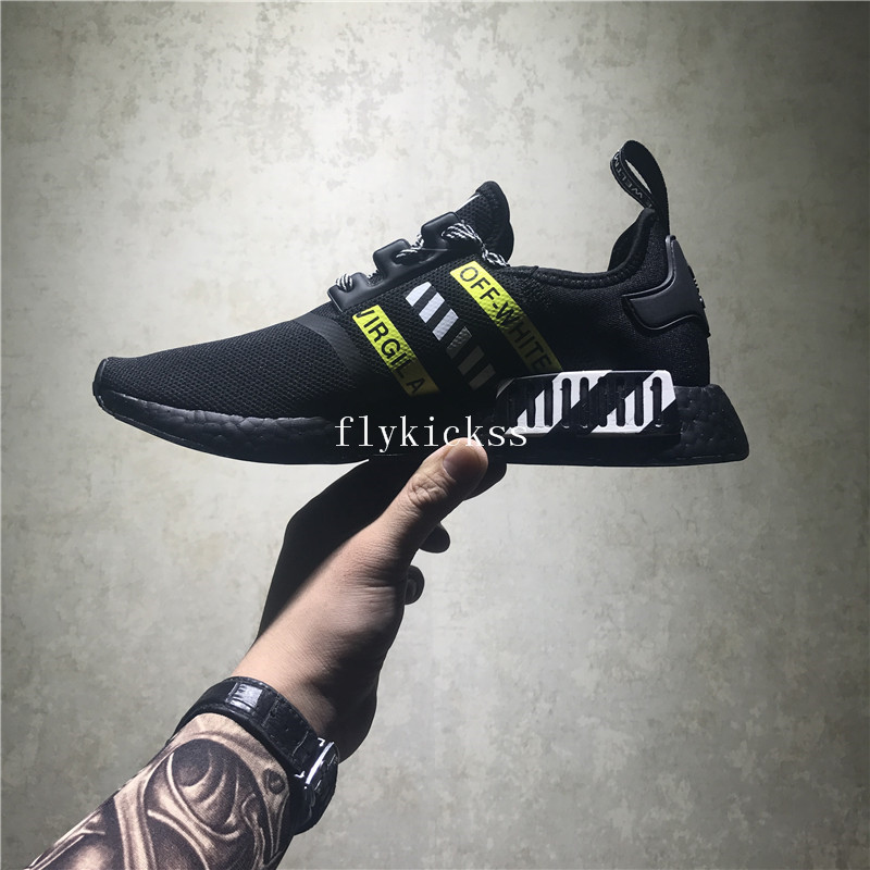 Off White x Adidas NMD R1 Boost Black